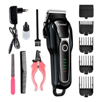 kemei professional electric dog pet hair trimmer dog hair clipper grooming machine hair remover set for cat pet km 1991