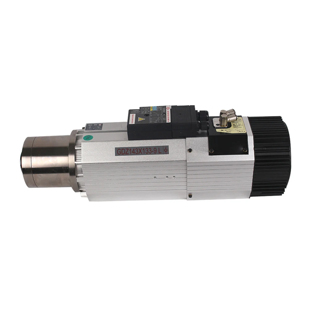 9KW с воздушным охлаждением мотор шпинделя 220 V/380 V 12000~ 24000rpm 6.4Nm 22A короткий/длинный головной шпиндель мотор с ЧПУ