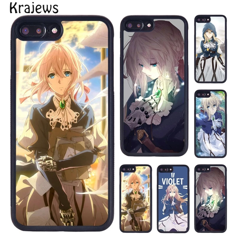 Чехол krajedies аниме Violet Evergarden аксессуары для iPhone 5 6 S 7 8 Plus 11 Pro X XR XS Max samsung Galaxy S6 S7 S8 S9