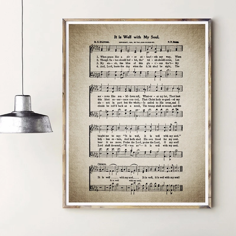 Винтажный постер с изображением музыки на холсте это хорошо моей душой