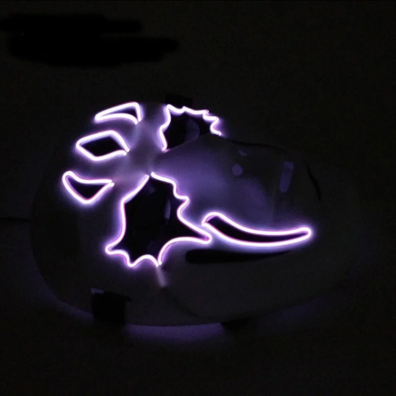 Светящаяся маска EL Wire анонимный костюм товары вечерние светящаяся ужасная