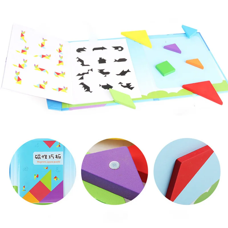 Детская деревянная книга игрушка монтессори обучающие игрушки для детей 3D