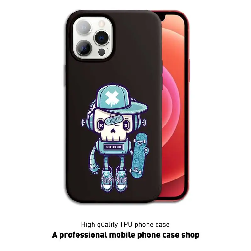 

Skull Kid Phone Case Black Cover For IphoneX XS 11 12 11/12Pro Max 5 5s SE 6 6s 7 8 Plus SE2020 Cases
