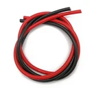 Силиконовый провод, 1 м, черный + 1 м, красный, 6 AWG, термостойкий, мягкий силиконовый провод, 6 AWG