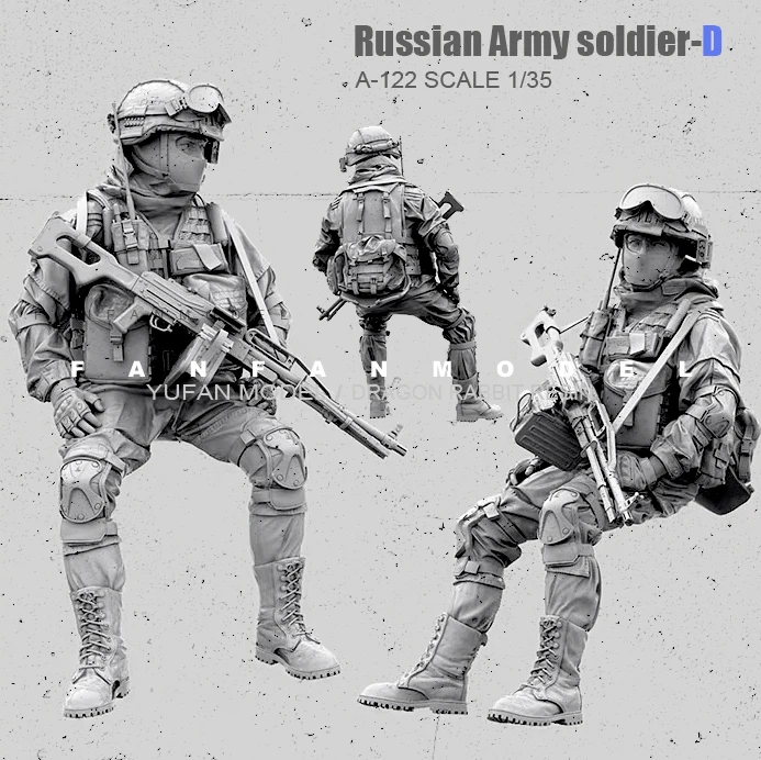 

1/35(50mm) Resin Figure Kits Russian Modern Special Forces soldier self-assembled A-122