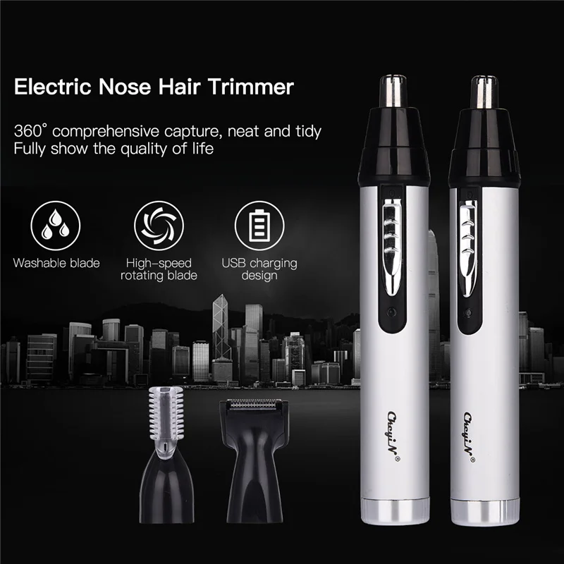 

Ear Nose Hair Trimmer for Men 3 in 1 USB Rechargeable Sideburns Eyebrow Trimmers Face Sideburns Beard Clippers Shaver 48