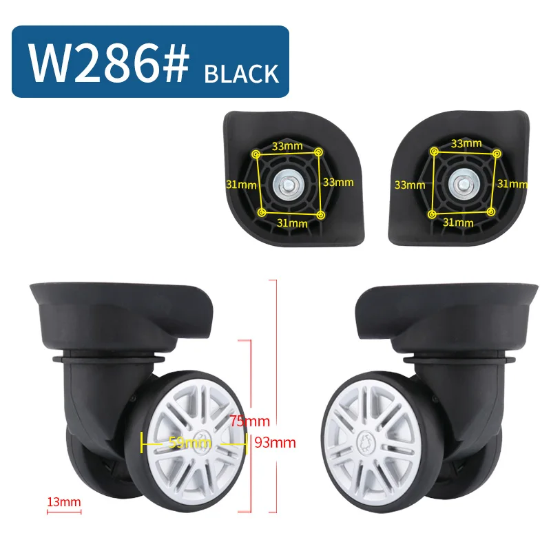 Luggage Wheel Tool Trolley Case Carrying Case Universal Roller Caster Repair Reinforcement 20 Inch 26 Inch