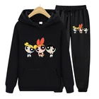 Костюм-двойка Женский Осенний с принтом, длинным рукавом и штанами