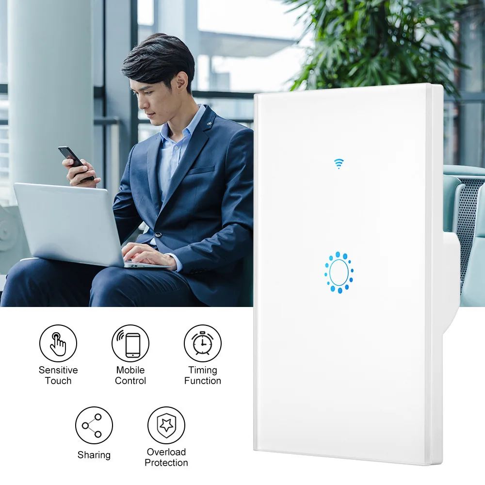 Настенный сенсорный выключатель с Wi Fi 1/2/3 клавиши|Выключатели| |