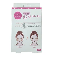 50 hot sale 40pcs v shape face slimming patch sticker double chin lift up firming facial pad slimming patch for girls