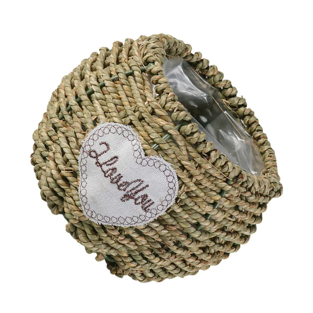 

2Pcs Handwoven Storage Baskets Flower Baskets Plant Weaving Art Baskets