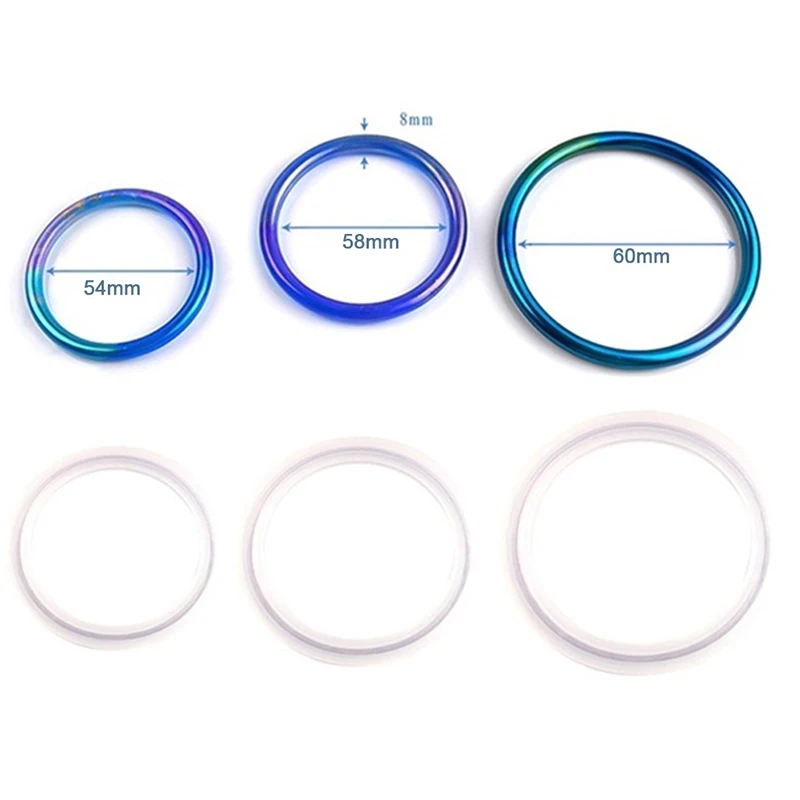 

1pc DIY Ring Glue Silicone Mold Flexible Silicone Mold For Jewelry Ring Resin Silicone Mould Handmade Tool DIY Craft Epoxy Mould