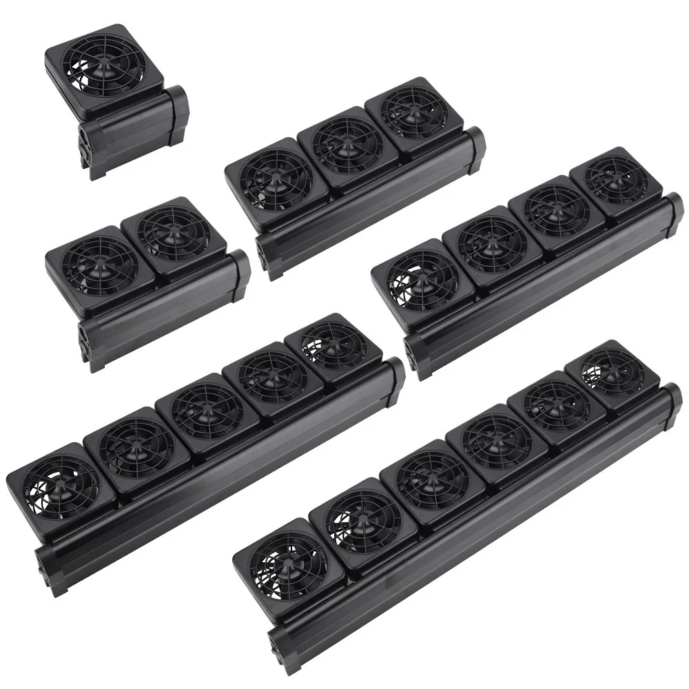 

Охлаждающий вентилятор для аквариума, двухскоростной Регулируемый резервуар для креветок, 1-6 головок, 100-240 В, контроль температуры воды