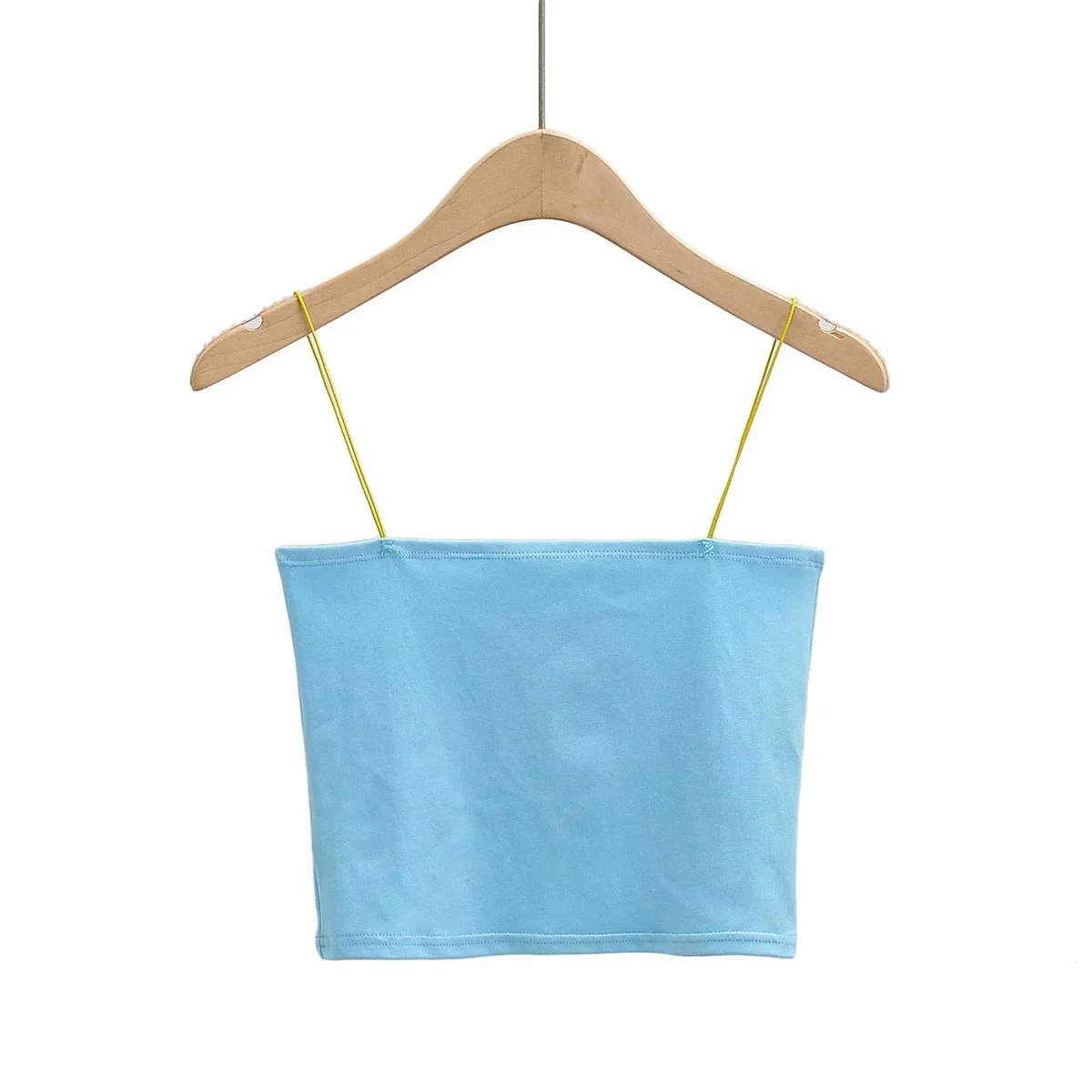 

Sling Top Sleeveless Elastic Female T-shirt Umbilical Bottoming Camisole Traf Women's Tube Top Small Vest Slim skirt Knit Woman