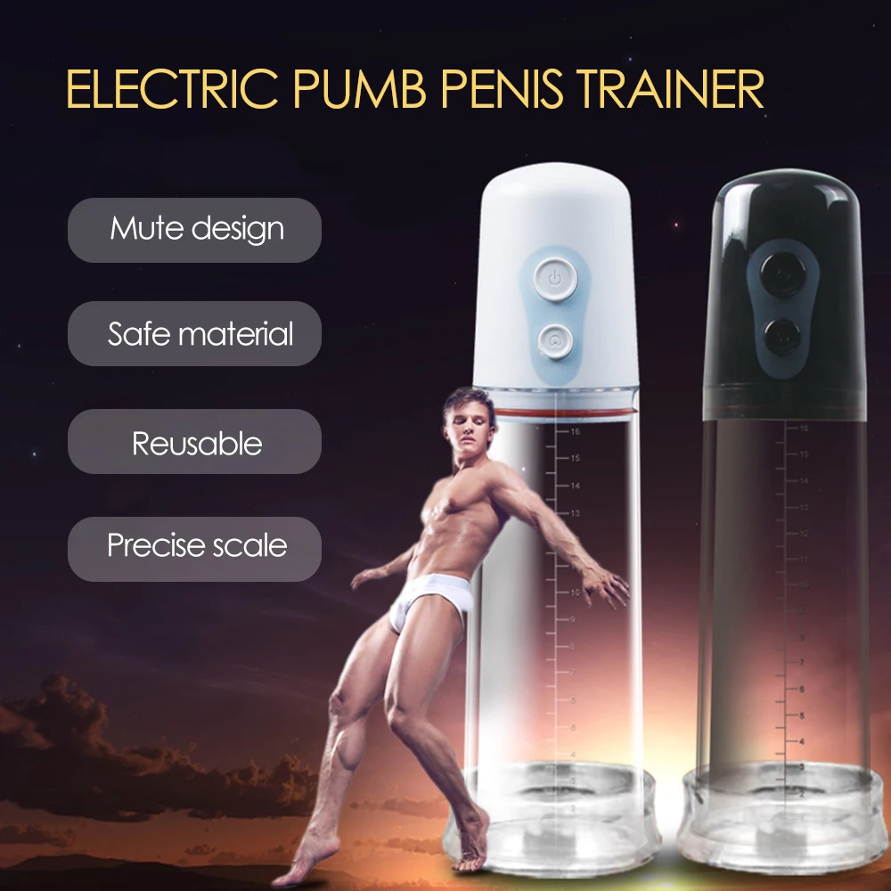 

2021 электрические игрушки для секса мужской тренажер для пениса, вакуумный насос для увеличения мужского члена, увеличитель пениса для взрослых