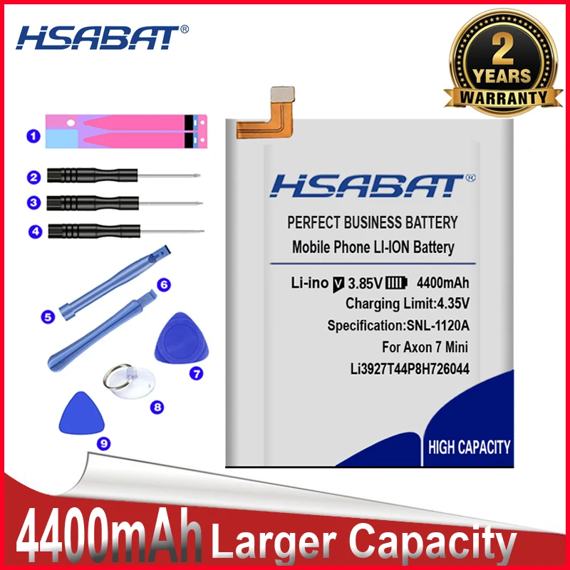 Аккумулятор HSABAT 0 Cycle 4400 мАч Li3927T44P8H726044 для ZTE Axon 7 Mini 5 2 дюйма высококачественный