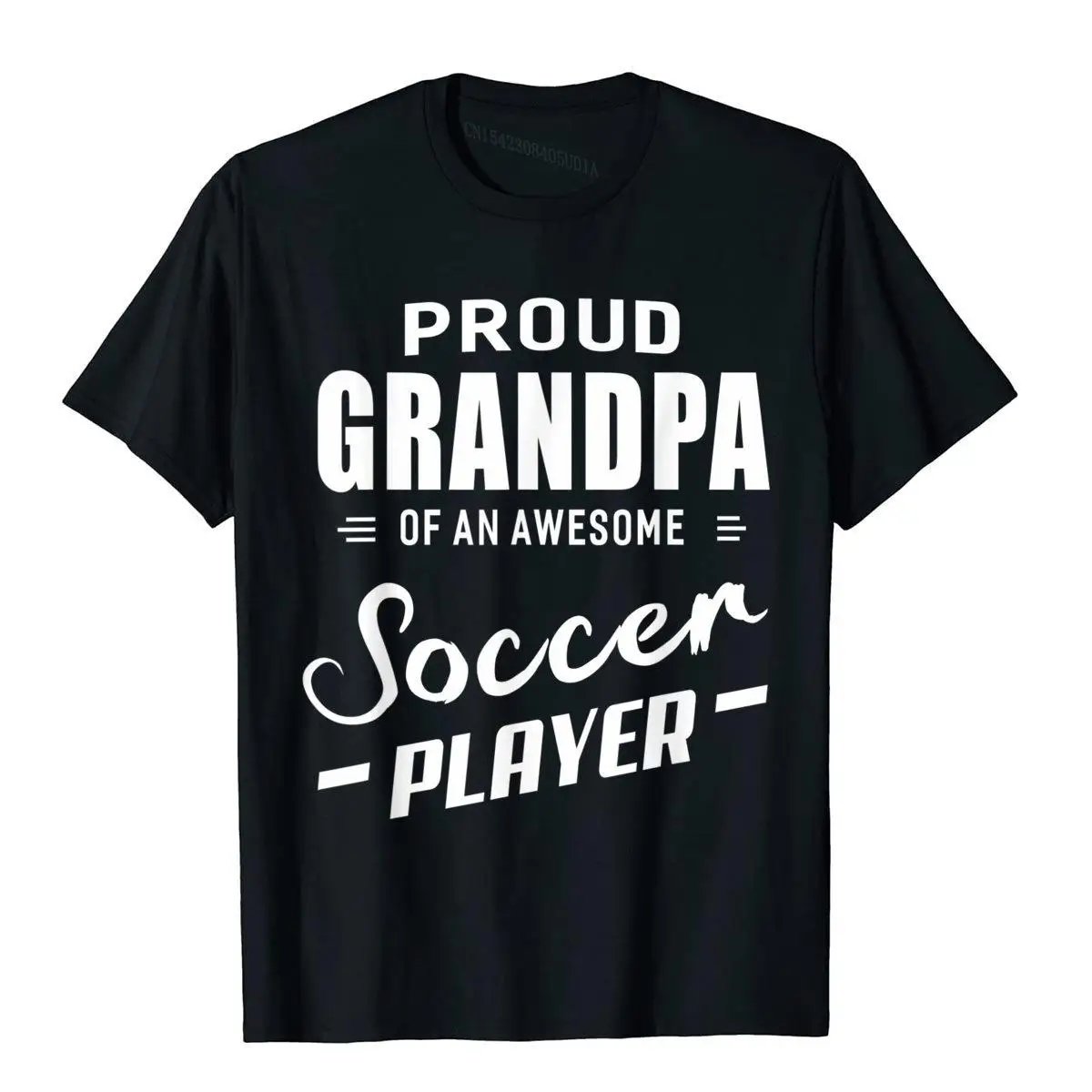 

Proud Grandpa Of An Awesome Soccer Player T-Shirt FashionableGeek Tops & Tees Rife Cotton Men Top T-Shirts