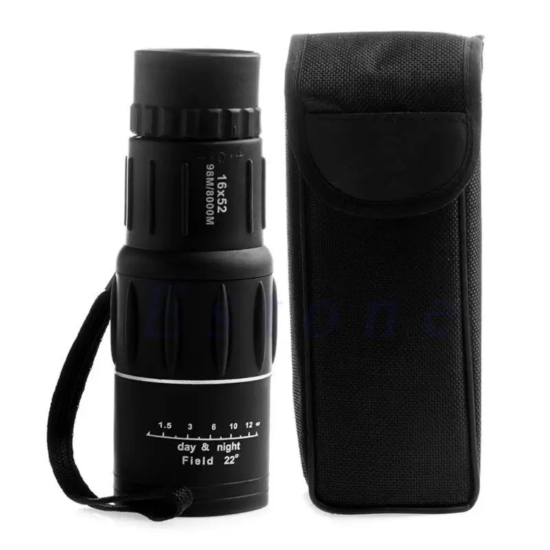 Дневной и ночной оптический монокуляр 16x52 HD Vision для охоты кемпинга пешего туризма