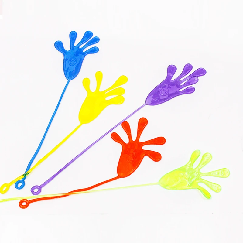 10 шт случайный цвет дети липкие руки ладонь подарки для гостей игрушки Slime