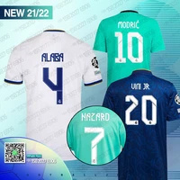 2021 shirt jovic benzema short sleeve 21 22 top quality shirt marcelo new home 2022 real madrides modric hazard valverde