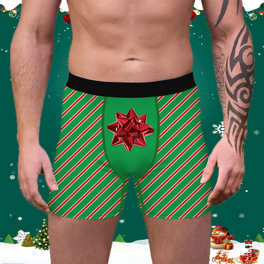Мужские боксеры chritmas новое Брендовое Мужское нижнее белье Homme Boxershorts мужские