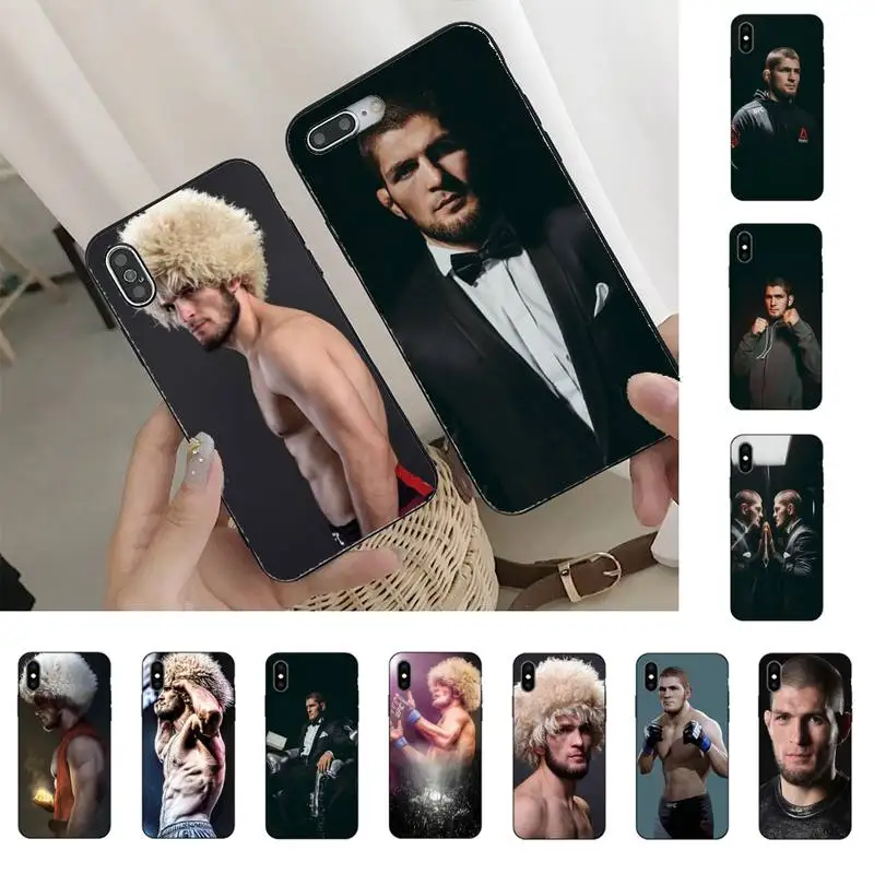 Чехол YNDFCNB KHabib Nurmagomedov для iPhone 11 8 7 6 6S Plus X XS MAX 5 5S se 2020 12pro max чехол iphone xr | Мобильные