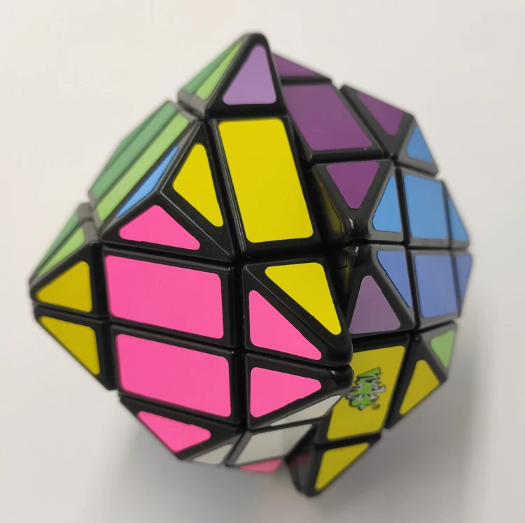 Lanlan 4x4 Rhombic Dodecahedron Cubo Magico черная наклейка из ПВХ обучающая игрушка идея подарка