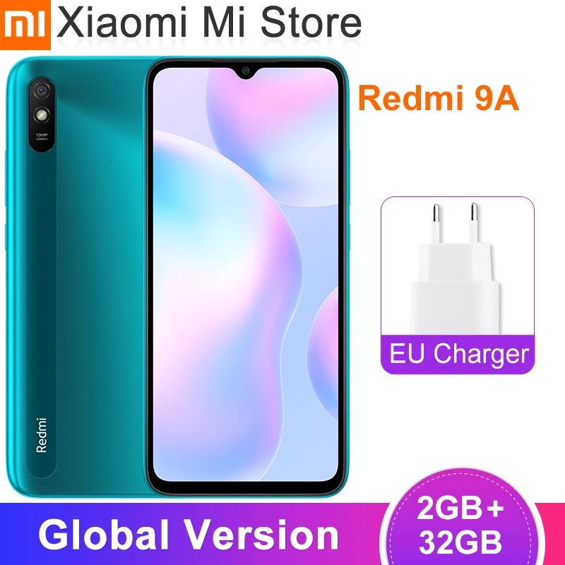 2020 Новая глобальная версия Xiaomi Redmi 9A мобильный телефон 2 Гб оперативной памяти 32