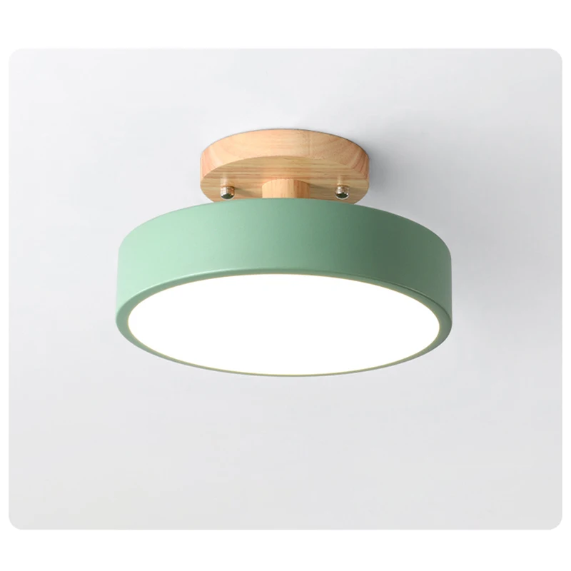 $19.90 Modern Simplicity LED Ceiling light iron and wood lamp indoor home bedroom living room corridor aisle decoration illumination