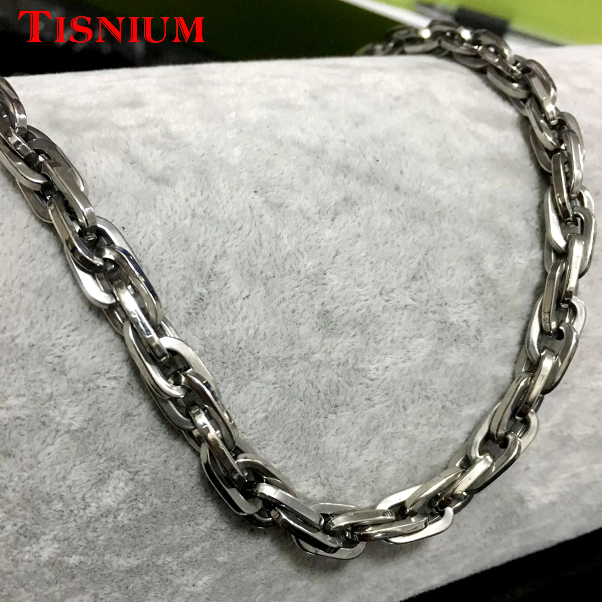 

7mm Strong Man Necklace Heavy Stainless Steel Chain Punk Mechanical Style Choker Hip-hop Boys Jewelry Accessories Hot Sale Link