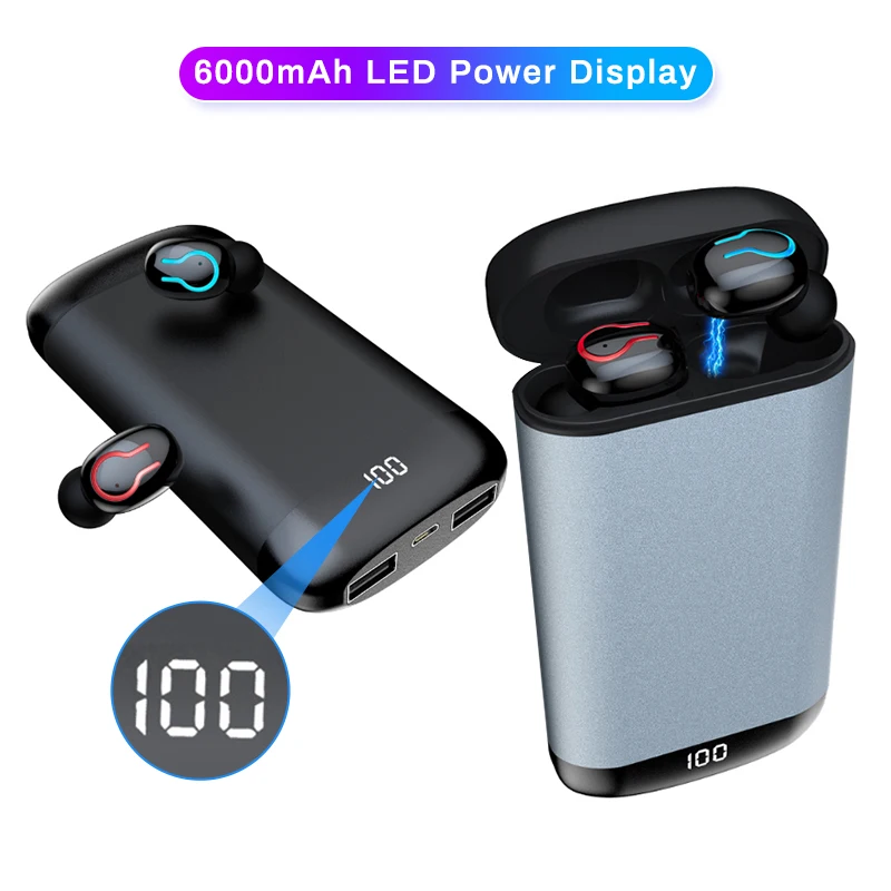 HBQ Q66 беспроводные V5.0 сенсорные Bluetooth наушники с отпечатком пальца HD стерео