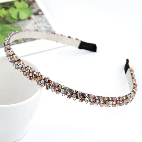 Design 2 purple Модные Кристальные повязки для волос, украшения для волос для женщин, заколки-ленты ручной работы, аксессуары для волос, новинка - Цвет: Design 2 purple