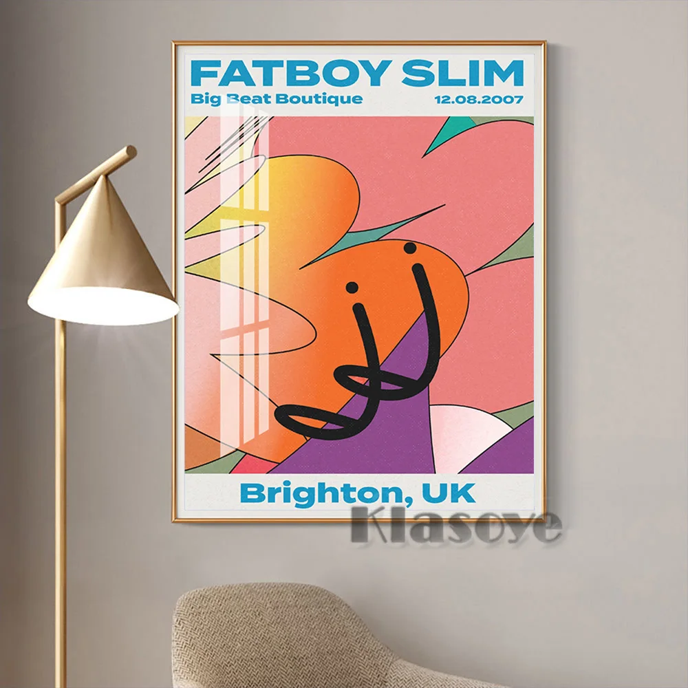 

Electrophonic Music Gig Poster Abstract Flower Illustration Prints Art Wall Stickers High Quality Home Decor Painting Fans Gift