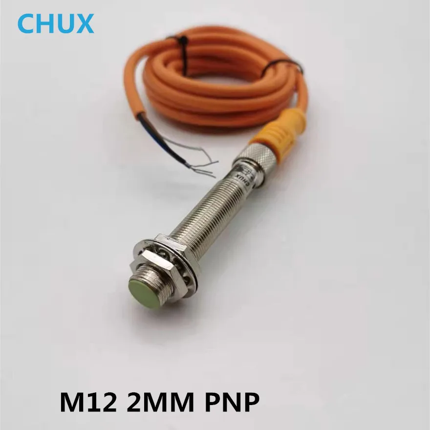 Индуктивный бесконтактный переключатель M12 с прямым типом 3 штыря 4pin вилки PNP 2 мм