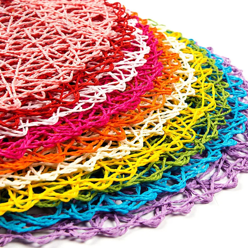 DIY Подвеска ручной работы из ротанга висячие сетка мат Бумага веревка для