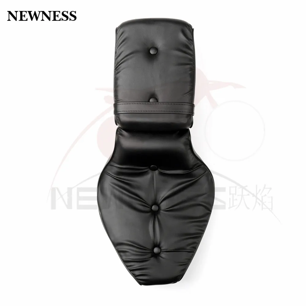 Мотоциклетные черные кожаные драйвер и ПАССАЖИРСКОЕ СИДЕНЬЕ 2 up для 1988 1993 Honda Shadow