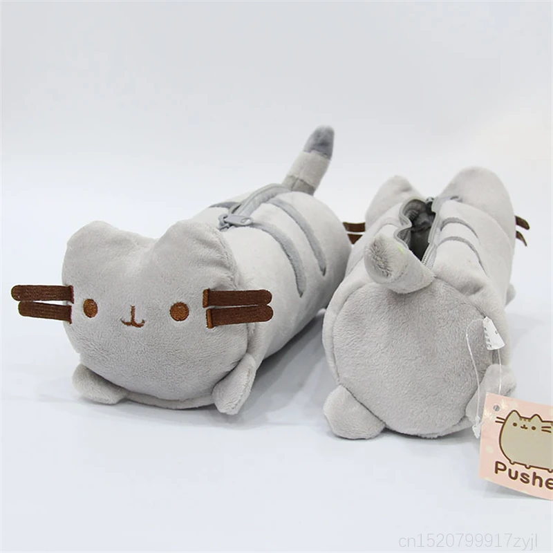 Большой Ёмкость милый кот на молнии Плюшевые Карандаш Чехол с изображением кошки