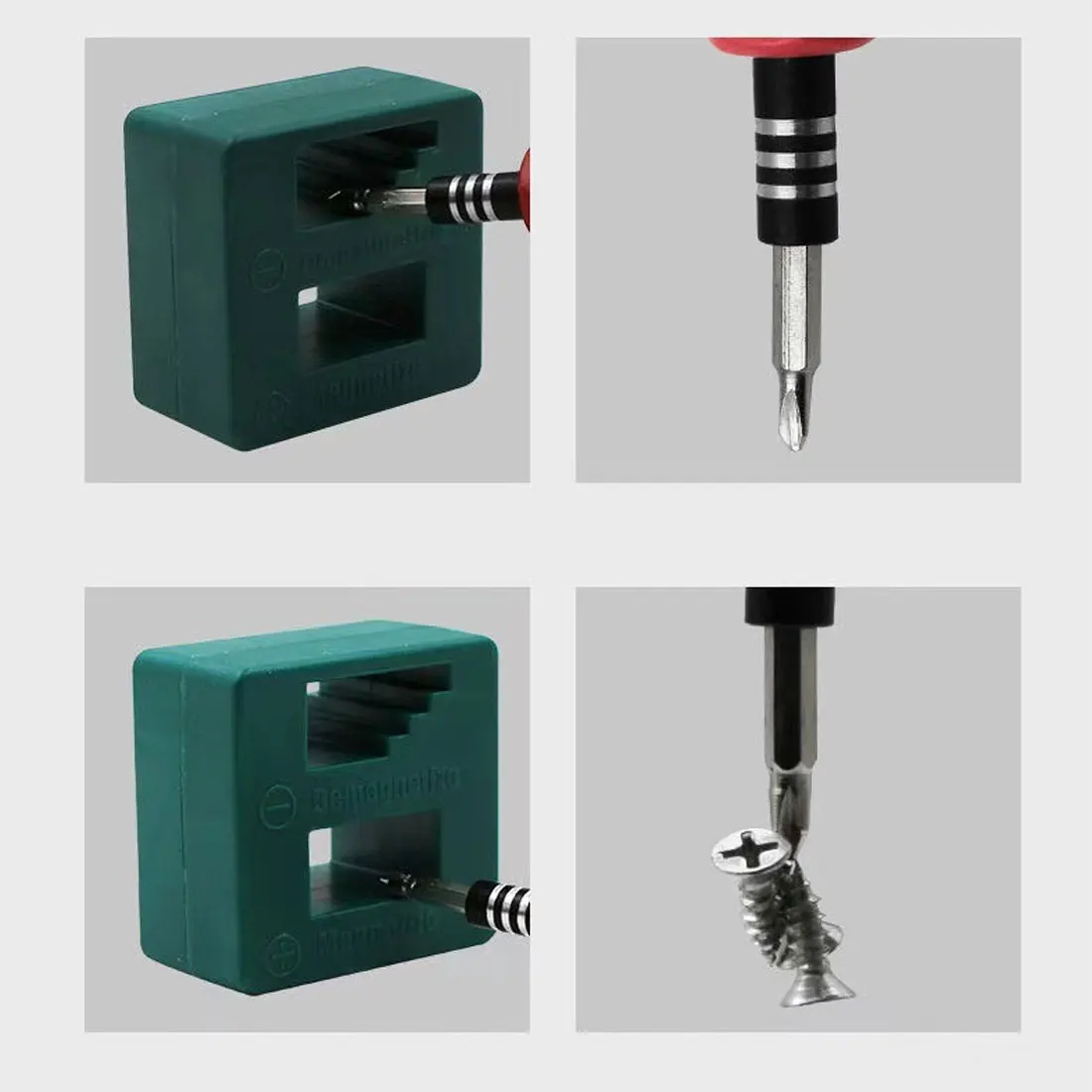 

Plastic high quality magnetizer 1 piece fast screwdriver magnetizer mini magnetizer degausser tool screwdriver