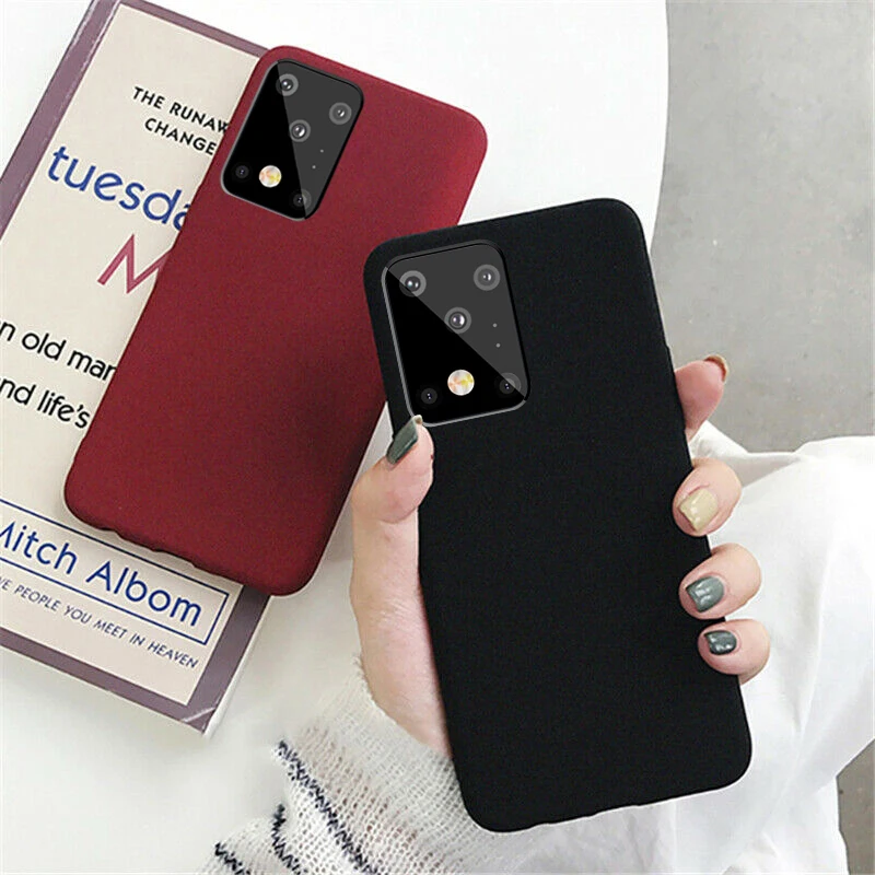 Ultra Slim Matte Soft Phone Case For Samsung S23 Ultra S22 Ultr S21 Plus S20 FE A52 A52s A53 A54 5G A72 A34 A33 A13 A14 5G Cover