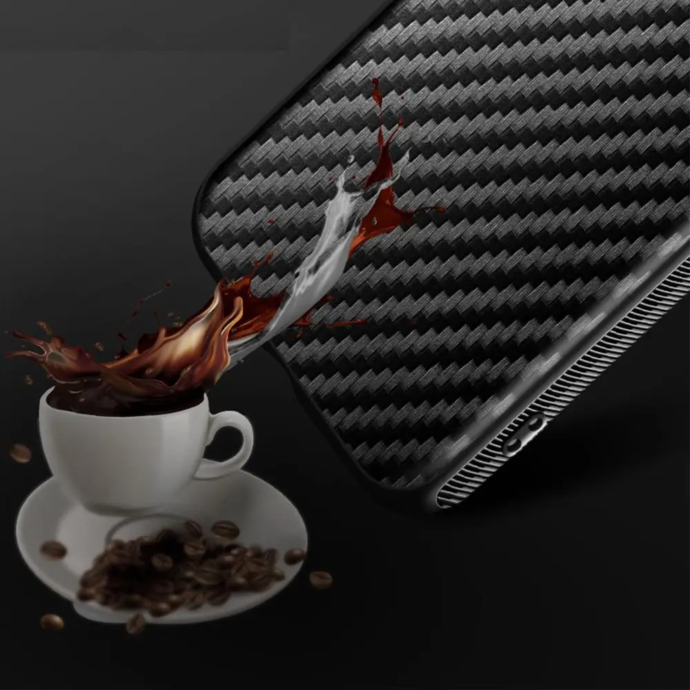 Противоударный чехол из углеродного волокна для телефона Samsung Galaxy S8 S9 S10 S20 Lite Plus