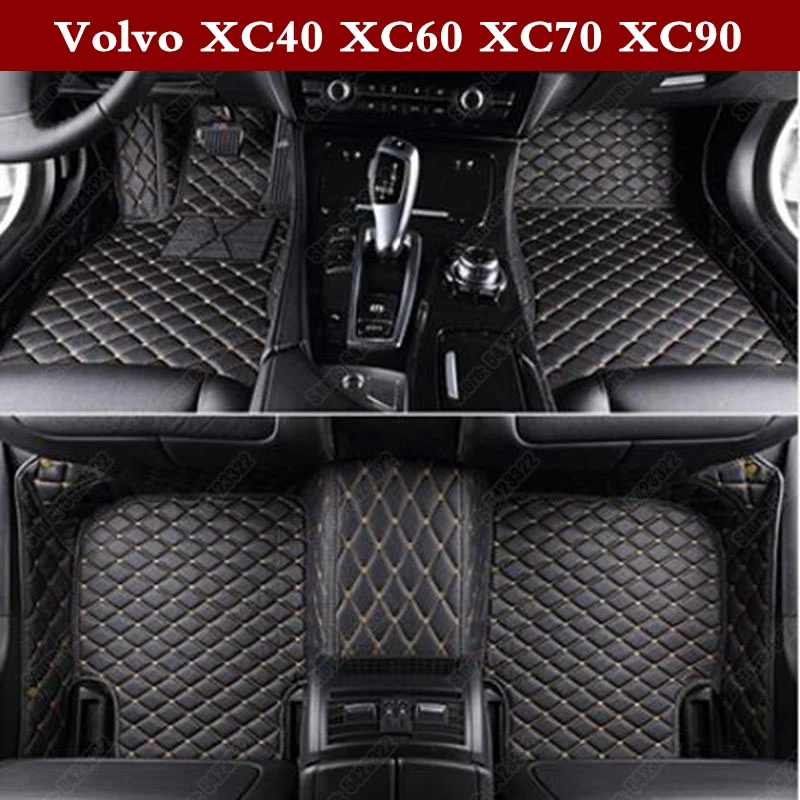 Автомобильные 3D коврики для Volvo XC40 XC60 XC70 XC90 пыленепроницаемые - Цена: 5767.48