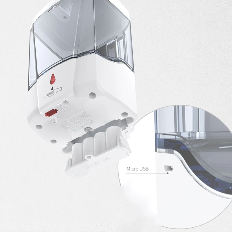 Диспенсер для мыла Батарея питание 700 мл настенный автоматический ИК Сенсор