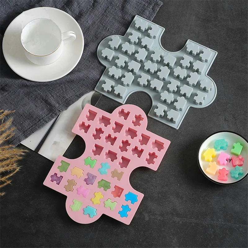 

wholesale Silicone Gummy Chocolate Mold Novelty Creative Puzzle Cake Decoration Fondant Mould