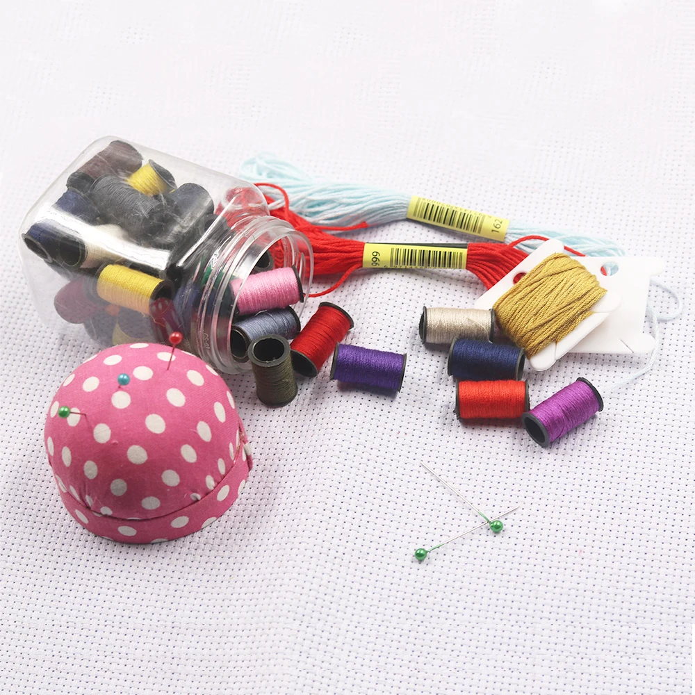 Polyester Sewing Threads 32 Colors 10 Yards Thread Spools kit for Hand Stitching Machine Set | Дом и сад