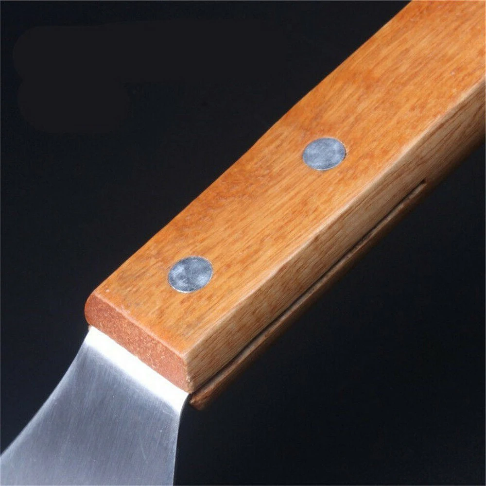

Anti-scalding Pizza Shovels Wooden Handle Round Stainless Steel Pizzas Spatula Cake Shovel Baking Tool Kitchen Accessories