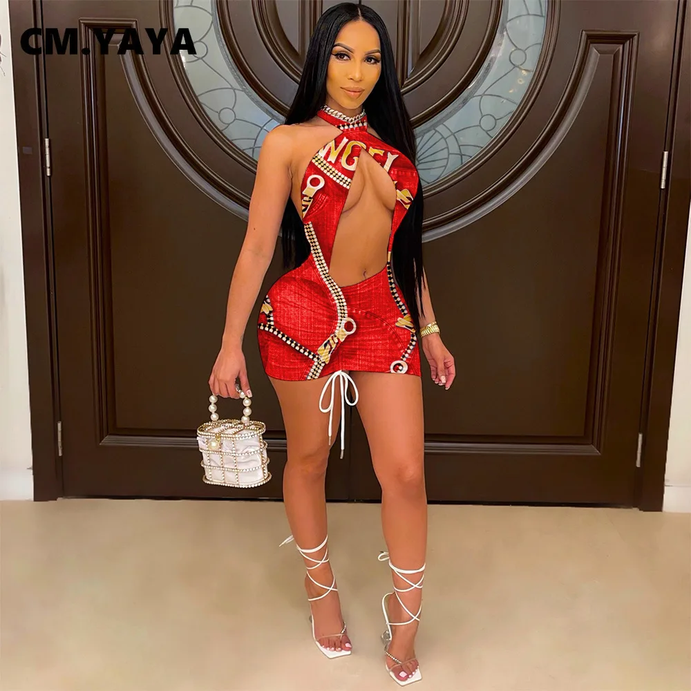 См. Несокрушимая Механическая поддельные джинсовые принт с низким вырезом на