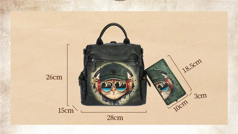 Рисунок 6 - Женские рюкзаки из натуральной кожи с кошельками