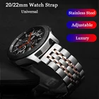 Ремешок для часов Samsung Galaxy Watch Active 2, браслет из нержавеющей стали для Amazfit Bip, аксессуары для часов, 20 мм 22 мм