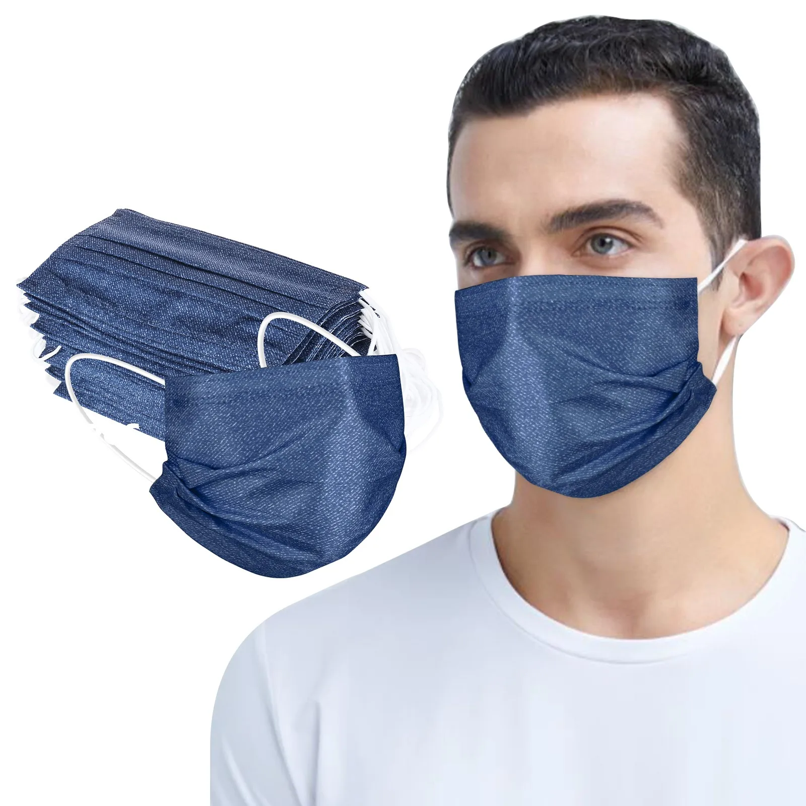 

40PCS Adult Face Mask 3 Layer Air Purifying Mouth Filter Masks Protective Filter Anti-dust Mask For Unisex Earloop Bandage