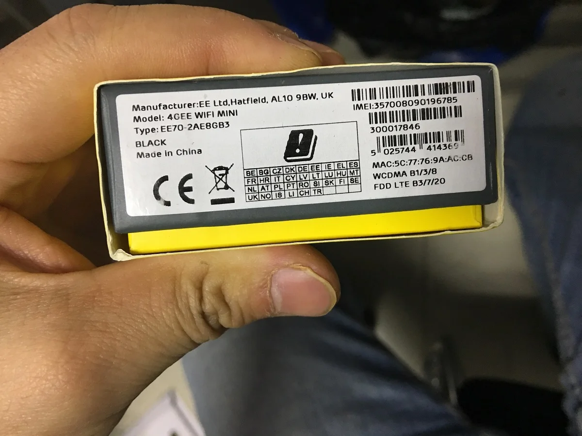 Alcatel EE70 4G Портативная точка доступа MIFI разблокированная 4GEE WIFI мини CAT 7 роутер|3G/4G